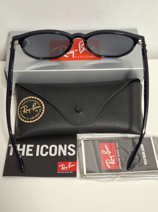 GAFAS RB4306 Hexagonal AZUL Brillo Nueva ORIGINAL