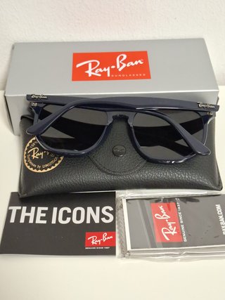 GAFAS RB4306 Hexagonal AZUL Brillo Nueva ORIGINAL