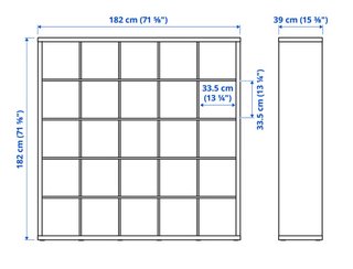 Estanteria Ikea Kallax. 25 cubos.