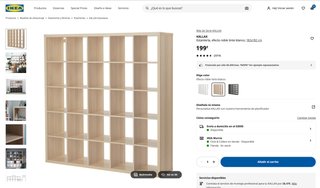 Estanteria Ikea Kallax. 25 cubos.