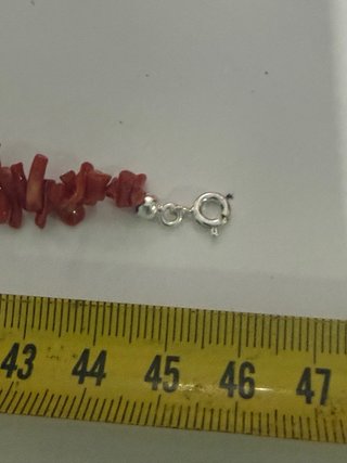 Collana corallo rosso frange