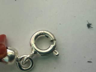 Collana corallo rosso frange