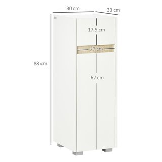 Mobiletto Bagno con Cassetto e Armadietto con Mens
