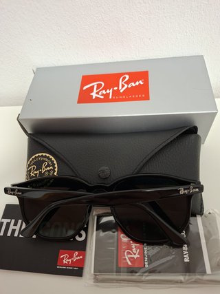 GAFAS RB4306 Hexagonal Negro Brillo Nueva ORIGINAL