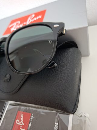 GAFAS RB4306 Hexagonal Negro Brillo Nueva ORIGINAL
