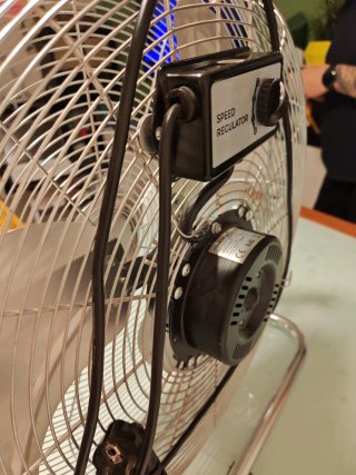 Ventilador CREATE Plata Metal
