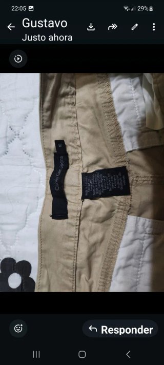 Pantalón Calvin Klein Beige