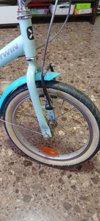 Bici BTWIN azul princesa 16"