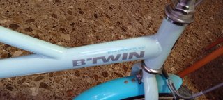 Bici BTWIN azul princesa 16"