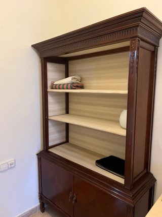 Armario vintage madera y forrado con tejido