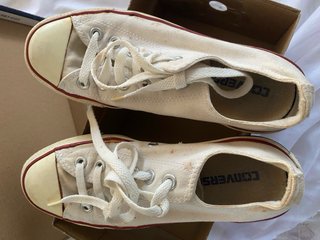 Converse All Star Bianche Rosse