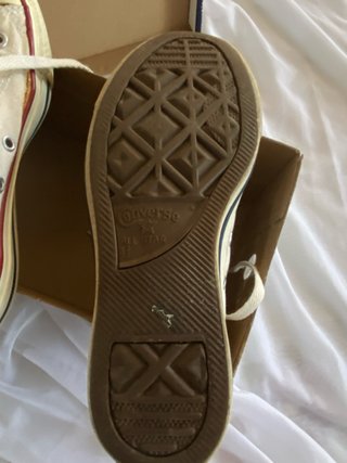 Converse All Star Bianche Rosse