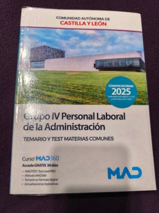 Libros Personal Laboral Servicios Junta CyL. 2025