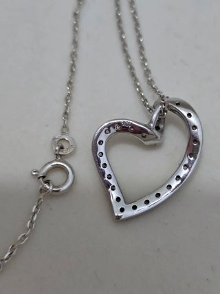 Collar Plata 925 Corazón Circonitas