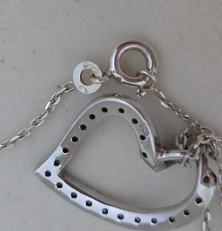 Collar Plata 925 Corazón Circonitas