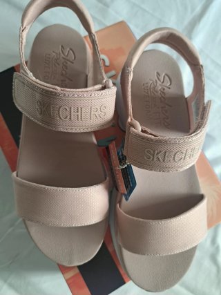 Sandalias Skechers Plataforma Rosa Talla 37