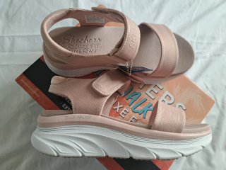 Sandalias Skechers Plataforma Rosa Talla 37