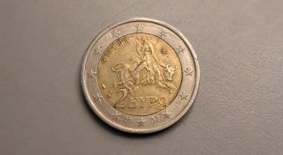 Moneda 2 Euros Grecia 2002 muy antigua