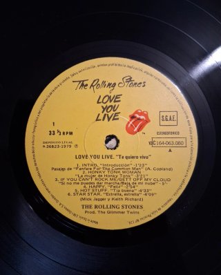 DOBLE LP-The Rolling Stones: "Love You Live"-1977