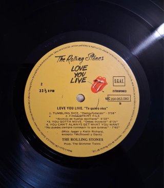 DOBLE LP-The Rolling Stones: "Love You Live"-1977