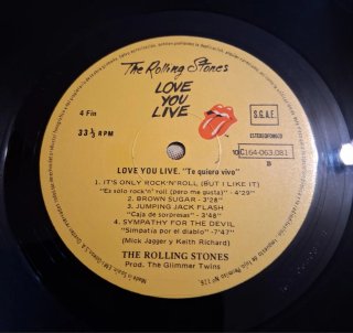 DOBLE LP-The Rolling Stones: "Love You Live"-1977