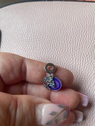 OFERTA! Plata 925 Charm Árbol de la Vida Morado