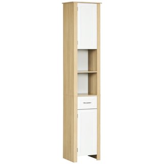 Colonna Bagno Salvaspazio con 2 Armadietti e 2 Rip