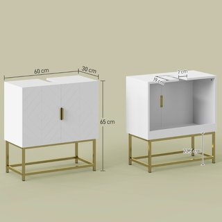 Mobile Bagno Sottolavabo con Armadietto 2 Ante in