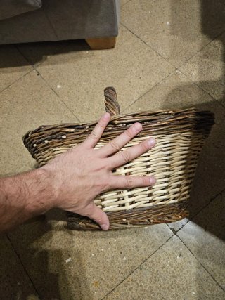 REBAJA Cesta de mimbre para setas