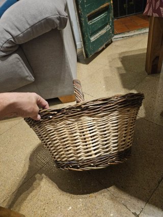 REBAJA Cesta de mimbre para setas