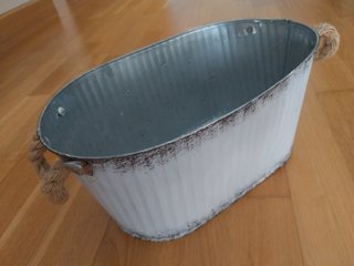 CESTA MACETERO PLANTAS FLORES CHAPA METÁLICA