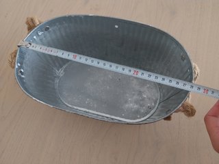 CESTA MACETERO PLANTAS FLORES CHAPA METÁLICA