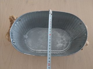 CESTA MACETERO PLANTAS FLORES CHAPA METÁLICA