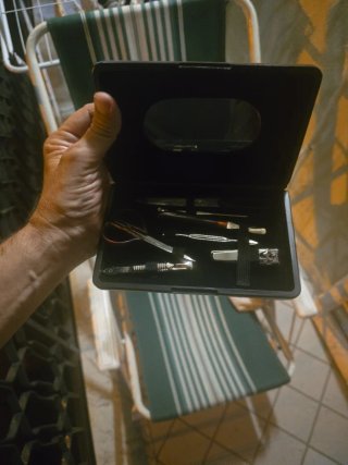 Set manicure con specchio