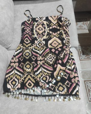 Vestito Zara a Stampa Multicolor