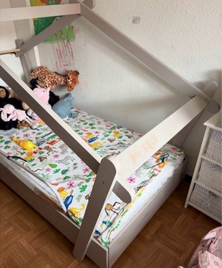 Cama infantil con colchón 90x200