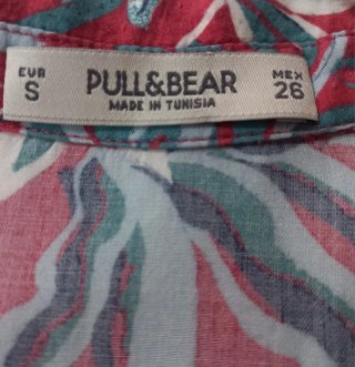 Camisa Hawaiana Pull&Bear Talla S