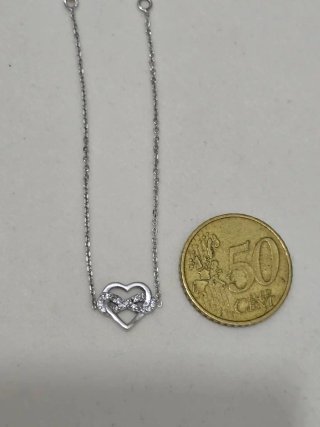 Pulsera Plata 925 Corazón Infinito