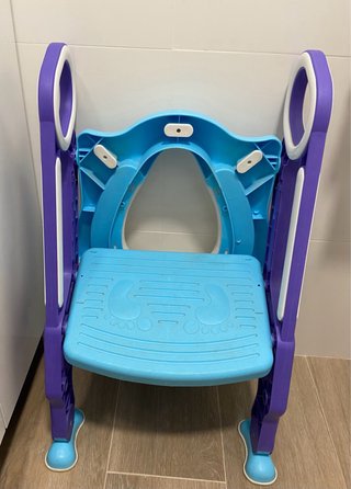 Escalerilla para WC infantil azul y morado