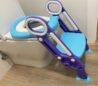 Escalerilla para WC infantil azul y morado