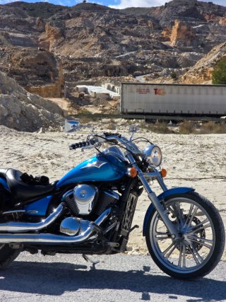Kawasaki VN900 Custom Azul
