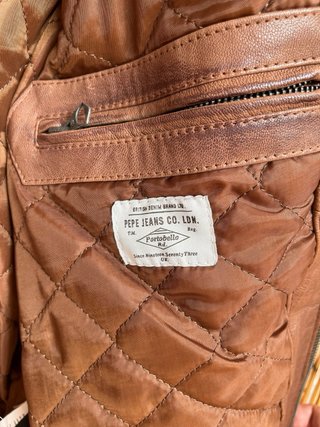 Chaqueta de piel / cazadora cuero Pepe Jeans