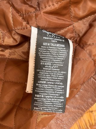 Chaqueta de piel / cazadora cuero Pepe Jeans