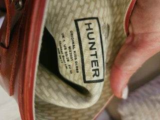 Botas Hunter Rojas Niñx numero 33