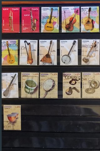 Sellos España 2010-12 Instrumentos Musicales