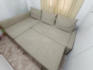 Sofá Cama IKEA FRIHETEN Chaiselongue Beige
