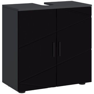 Mobile Sottolavabo Bagno in Legno con Armadietto 2