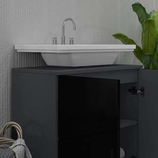 Mobile Sottolavabo Bagno in Legno con Armadietto 2