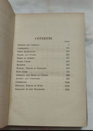 Shakespeare tragedies 1912 Oxford