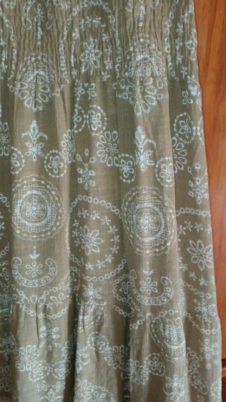 Vestido largo estampado talla XL